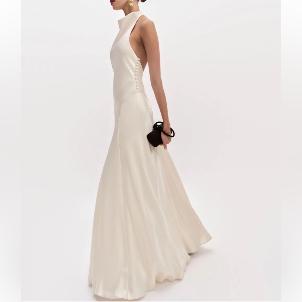 NEW NWT Reformation Roy Satin Dress